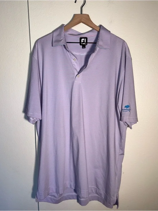 FOOTJOY lightweight pattern performance summer outdoor golf polo 2X - Picture 1 of 4
